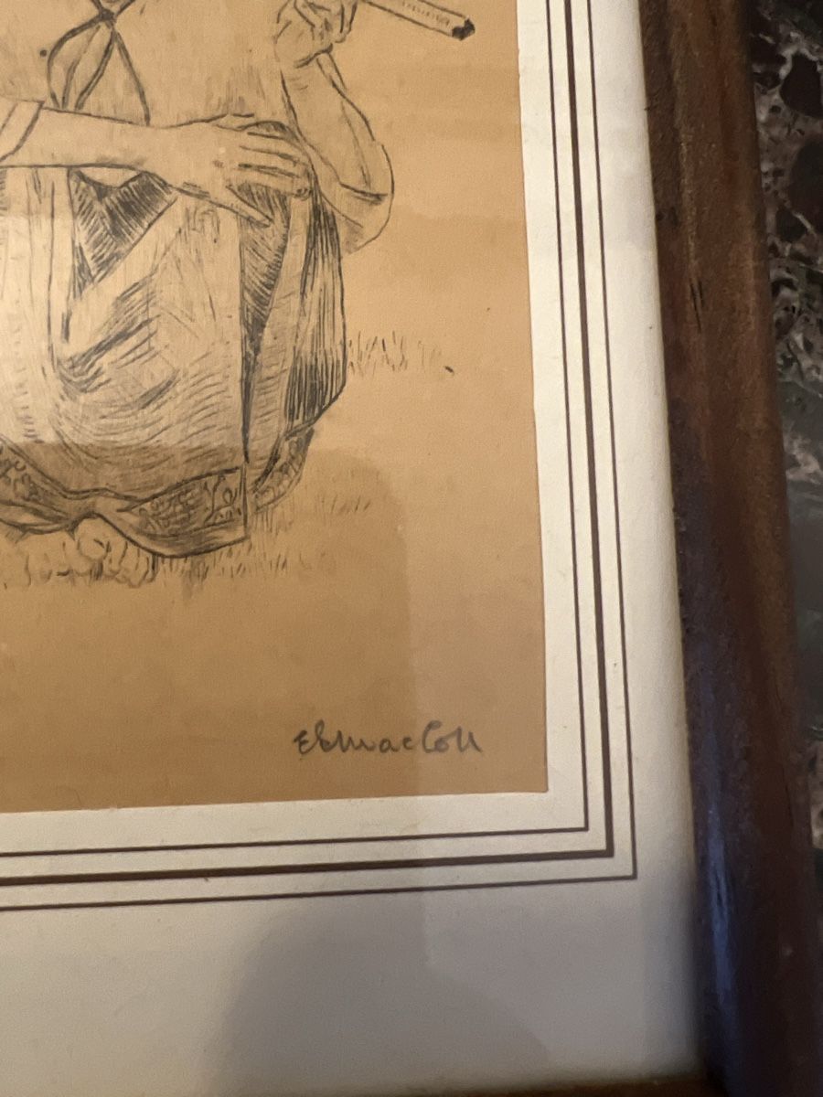 Dipinti: Eric Gordon MacColl Etching signed – Usato da Lausanne venduto da NYC67 4
