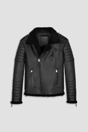 Stylische Boda Skins Lederjacke Grösse M
