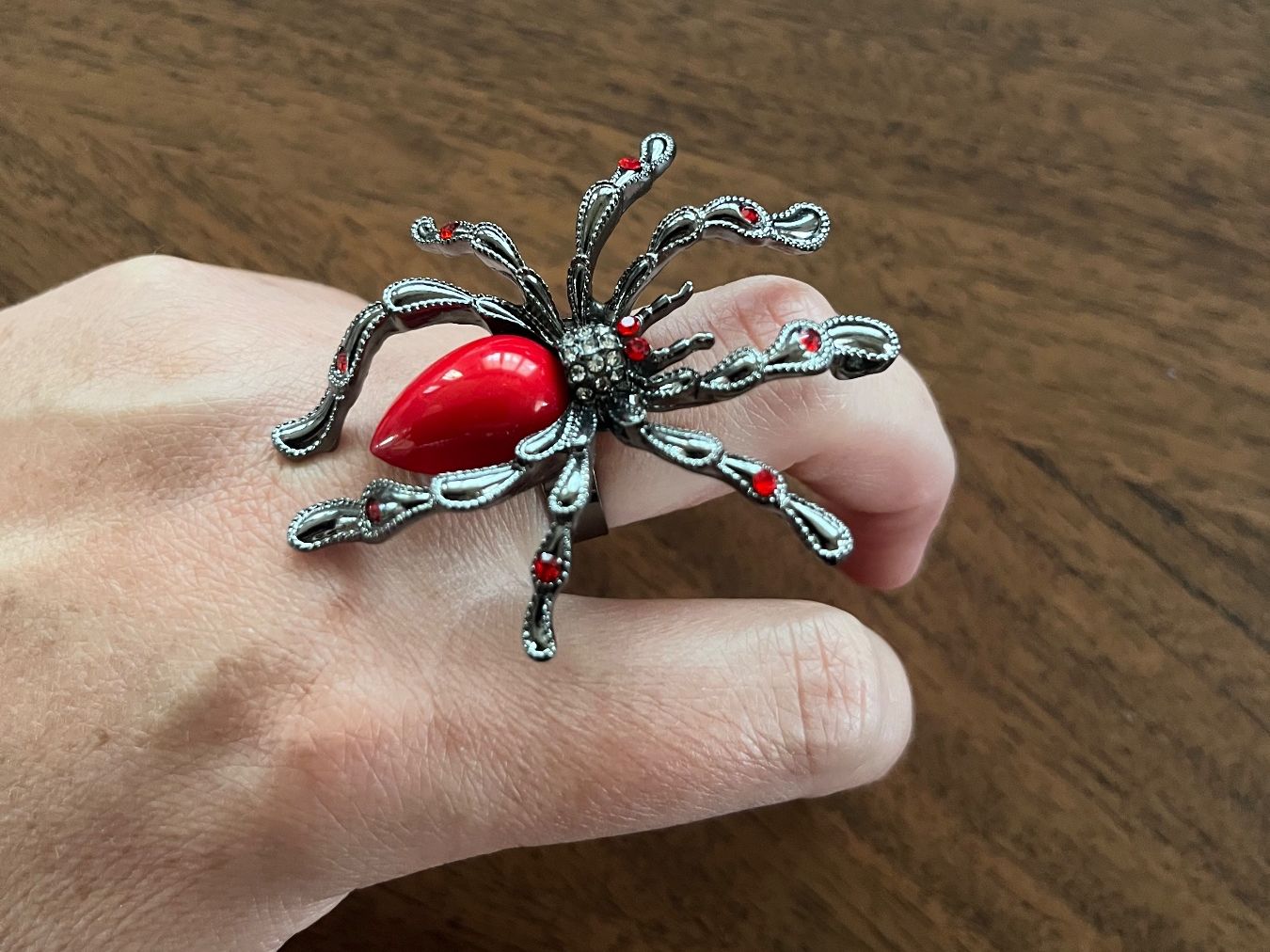 Anelli: Spinnen-Ring ( one Size), massiv – Nuovo e nell'imballaggio originale da Gams venduto da Mariawicca 6
