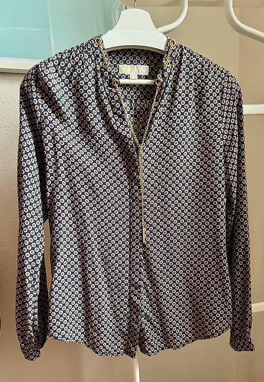 Camicette: Michael Kors Bluse mit goldener Kette – Usato da Biel/Bienne venduto da l.v.ds