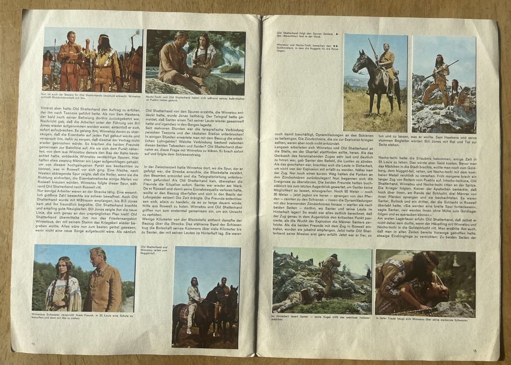 Mattel Marx Karl May Set Chef Indien Winnetou et Old Shatterhand II
