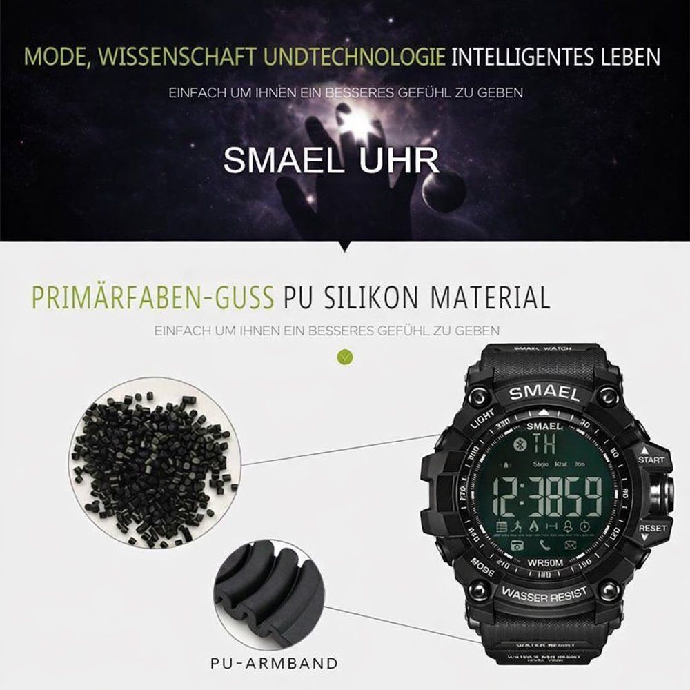 Smartwatch: Smartwatch Shock Sport Uhr LED Bluetooth G-Shock – Nuovo e nell'imballaggio originale da Chiasso venduto da online.shop 2