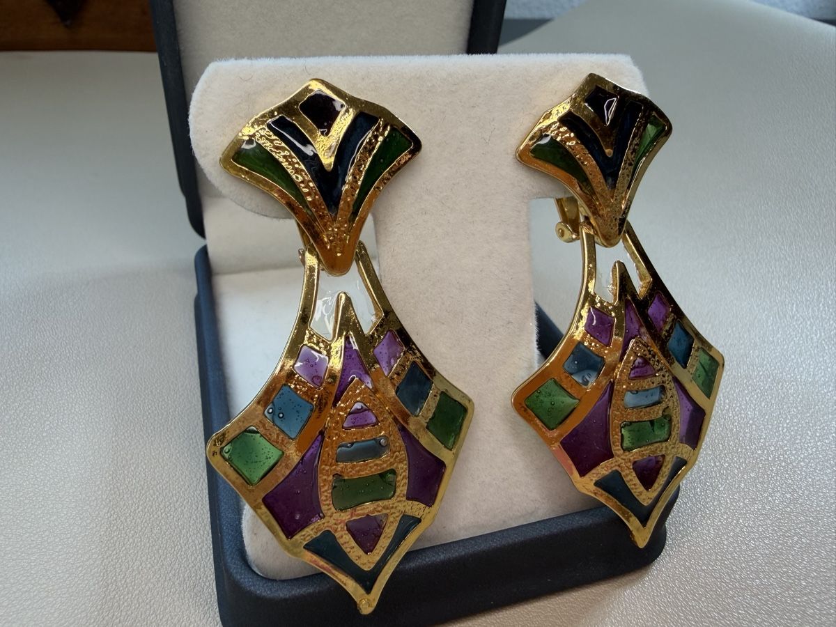 Ohrringe & -stecker: Vintage Ohrringe Clips  – Gebraucht aus Lamone von LaCantinaMagica 2