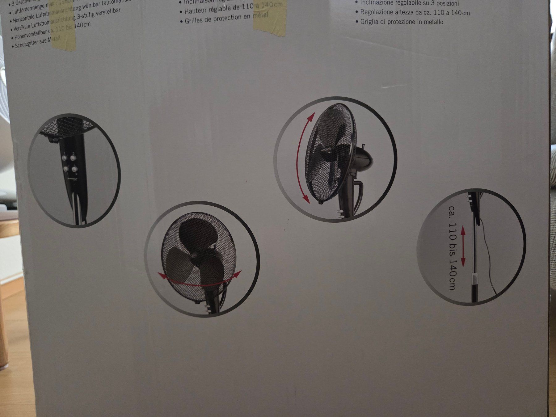 Ventilateurs: Standventilator SATRAP windy B3 60W schwarz – D'occasion à Wettingen par bsoubelet 4