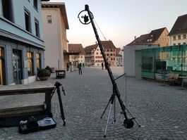 ProAM Kamerakran (ca. 3.5m) mit motorisiertem Kopf + Zubehör