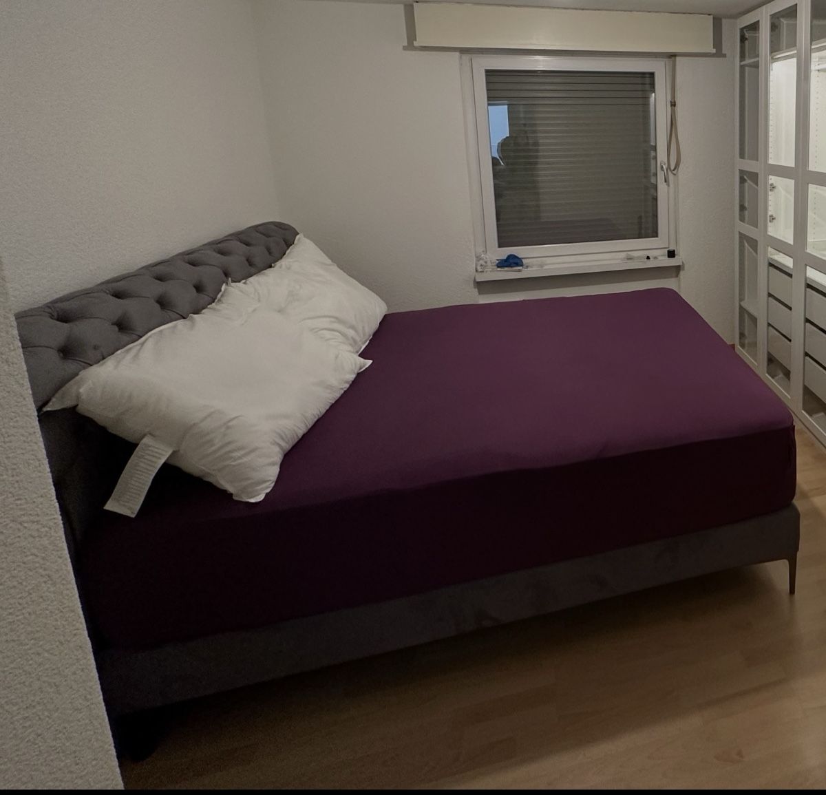 Letti: Boxspringbett 180x200cm dunkelgrau – Usato da Lostorf venduto da mih_7sgh