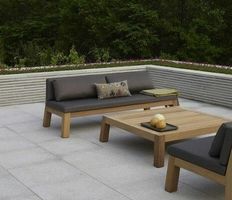 Sofa Lounge Gartenmöbel Gartensofa Teakholz Loungesofa Couch