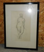 Kunst Gemälde Lithografie Akt 1954 signiert  3/5 Limitierung