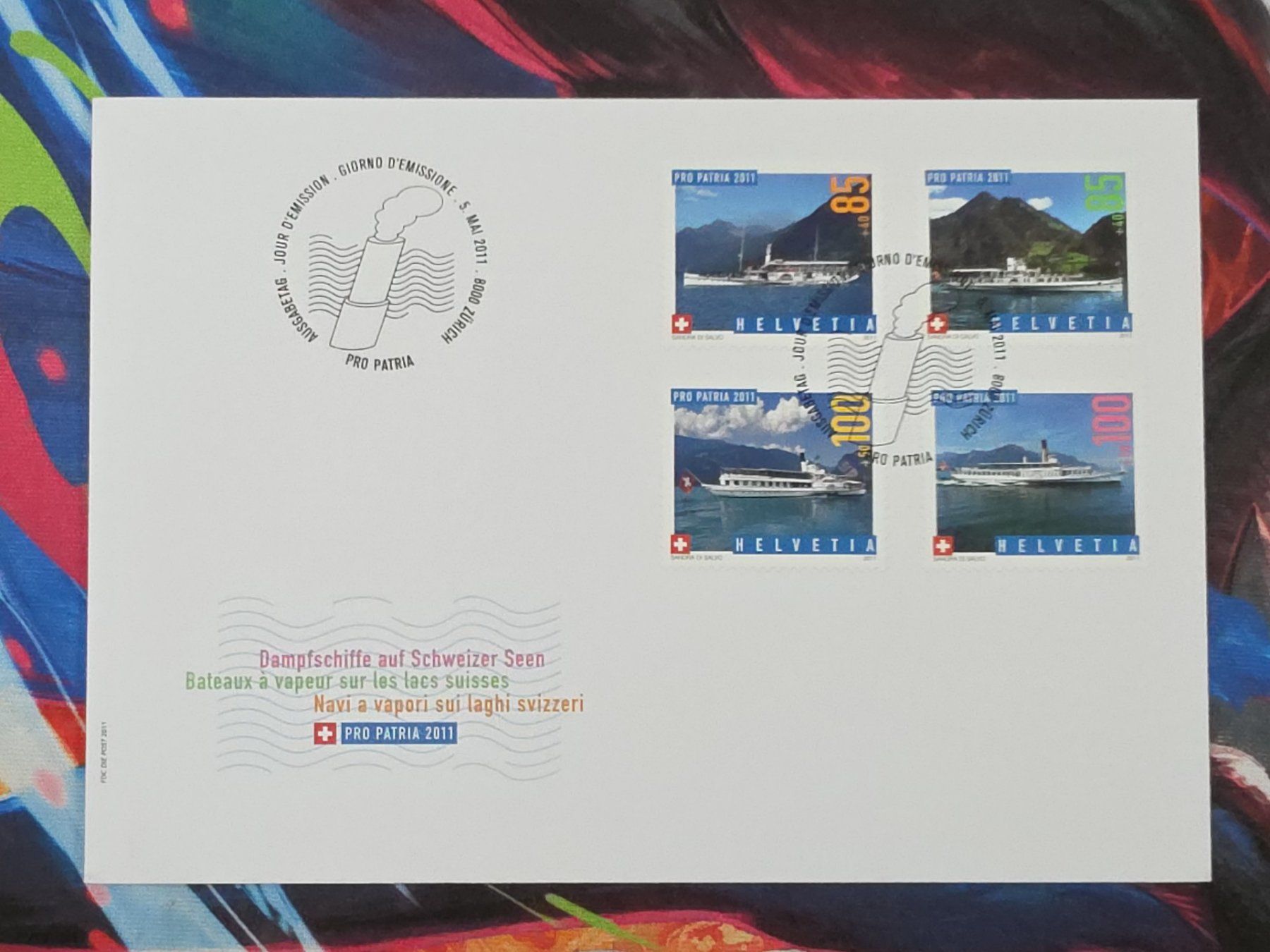 Tutti i francobolli: CL29 Enveloppe + Timbre Suisse 2011 – Usato da Cousset venduto da Patrick_Collections
