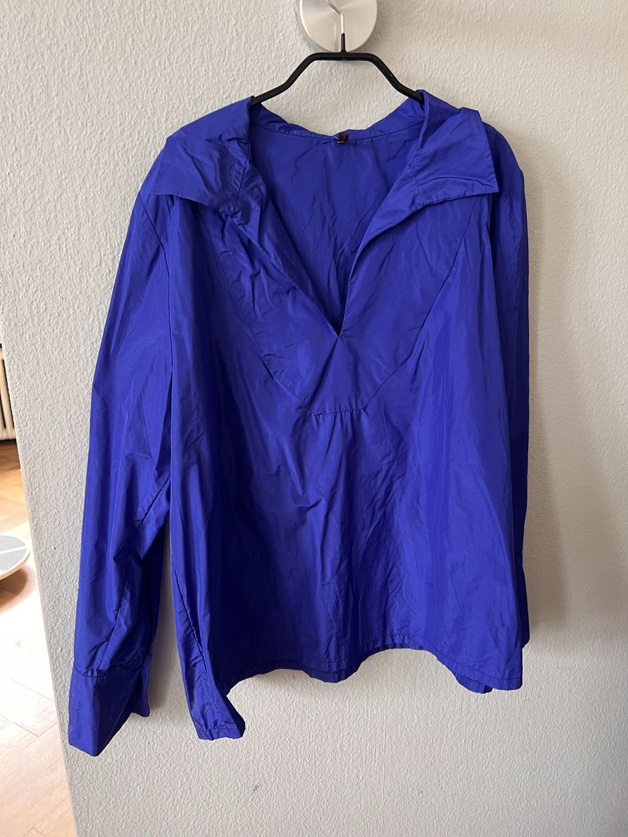 Camicette: Bluse Hovman, Gr. 44, blau violett – Usato da Solothurn venduto da Brini06