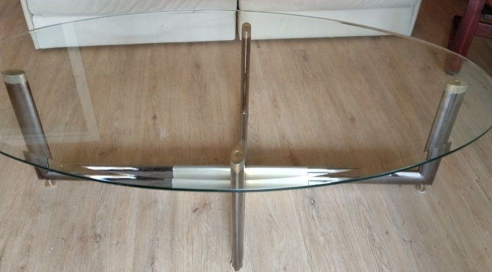 Tavoli: ovaler Glas-Couchtisch – Usato da Thal venduto da fabbbi 1