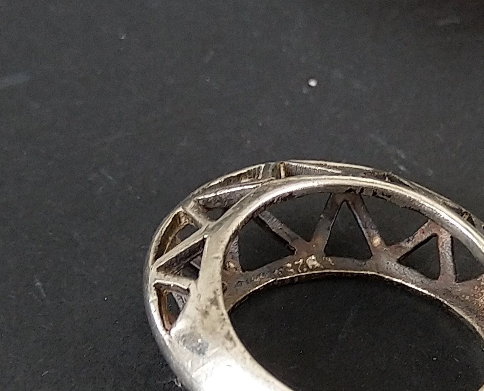Bagues: MODERNER RING IN 925 SILBER – D'occasion à Romanshorn par BoutiqueA 3