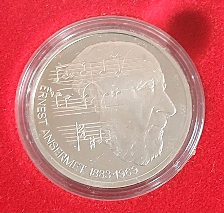Tutti le monete: 5 Franken 1983 pp Ernest Ansermet Box – Nuovo (secondo la descrizione) da Arch venduto da moneyswiss 1