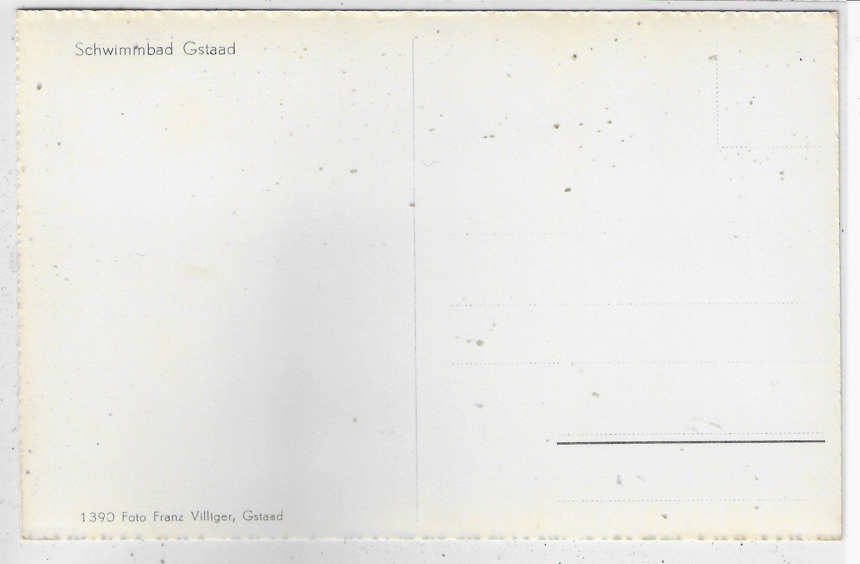 Cartes postales: Schwimmbad Gstaad – D'occasion à Ettingen par Kartenplanet 1