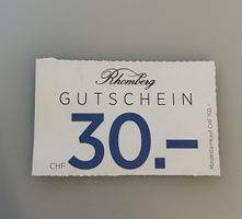 Rhomberg Gutschein 30.-