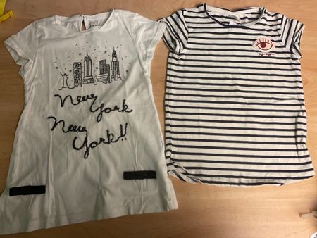 2 Zara T-Shirts, Gr. 116, Sommer-Set, Top Zustand!