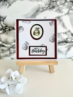 Handgemachte Igel Geburtstagskarte braun 🌸 neu