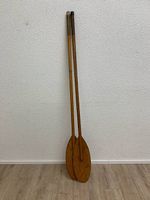 Vintage Holzruder 2er Set aus Massivholz