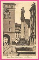 Bern Anneli Seiler Brunnen und Käfigturm belebt