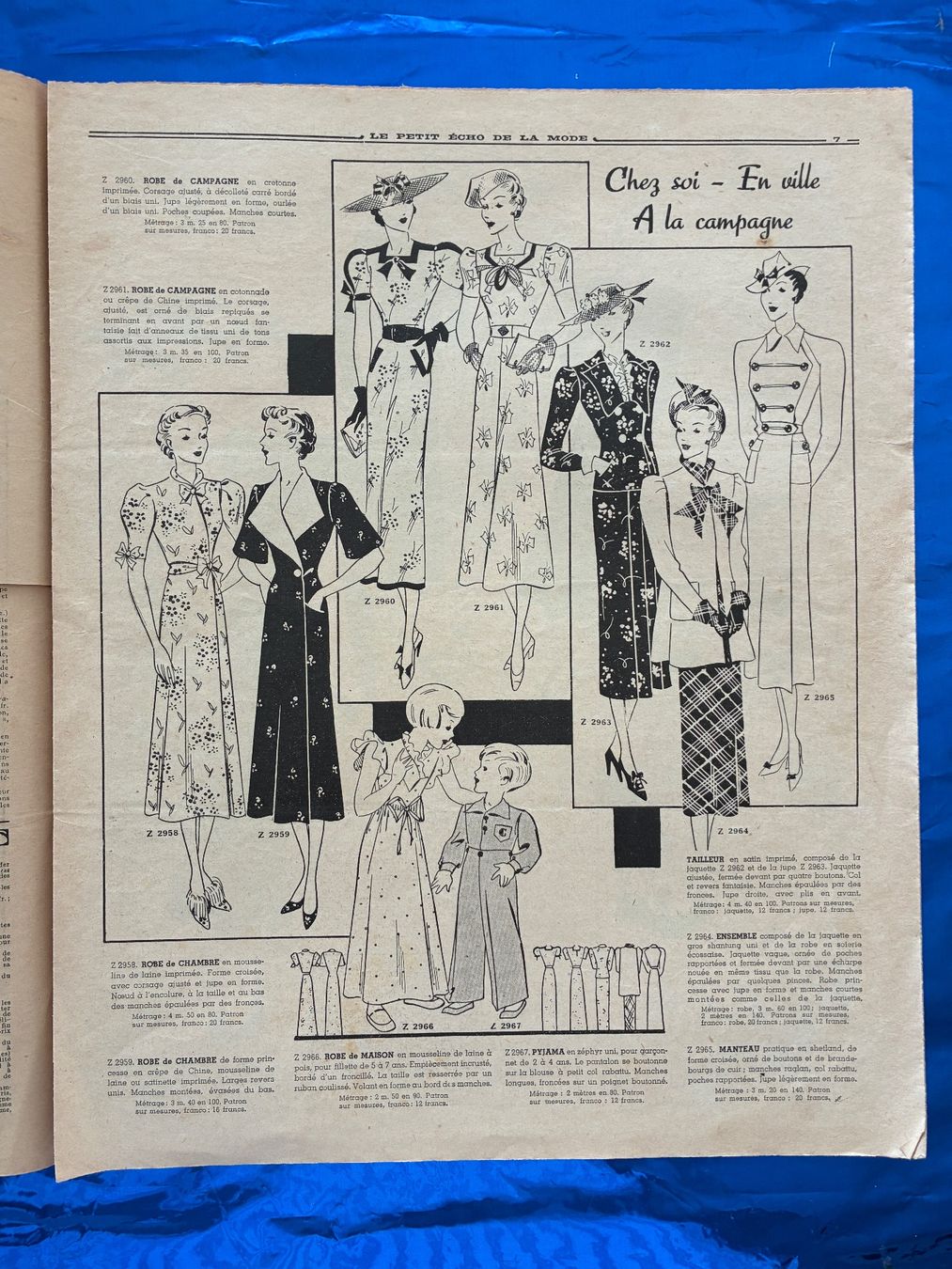 Riviste & Magazine: Le Petit Echo de la Mode 1937 Design Kostüm Zeitschrift – Usato da Aarwangen venduto da nemkin61 4