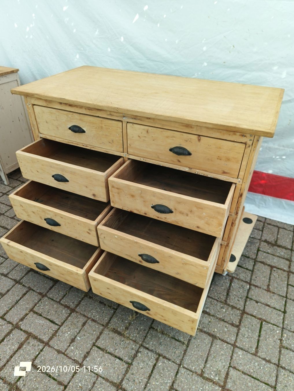 Cassettiere: Commode ancienne à 8 tiroirs en bois – Usato da Veyrier venduto da MJ69BROC 7