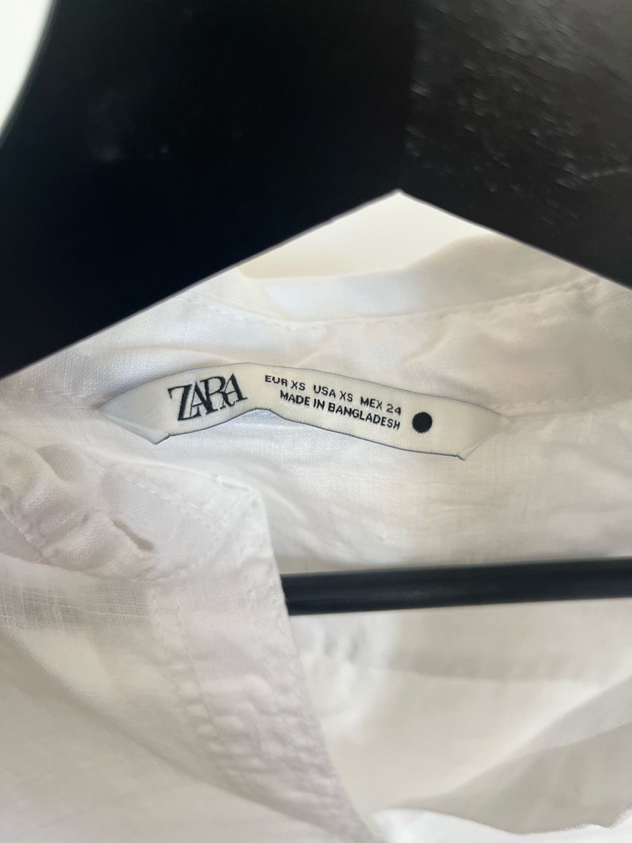 Zara Camicette: Leinenbluse weiss von Zara – Usato da Bern venduto da noe_vt6q 1