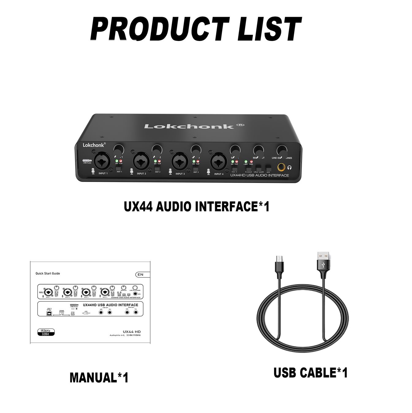 Attrezzatura per studi di registrazione: Interface Audio UX44: Studio Pro 32-bit/192kHz, 4 Canaux – Nuovo e nell'imballaggio originale da Villars-sur-Glâne venduto da Danger_Mod 9