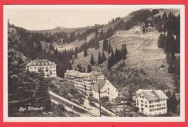 1928 Ansichtskarte Rigi- Klösterli Station + Hotels gelaufen