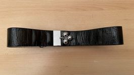 LS (IT) Gürtel 96x5cm/NP67CHF PU Leder Metall
