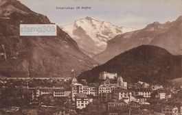 1913 AK Interlaken mit Jungfrau