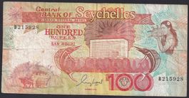 Seychelles 100 Rupees 1989