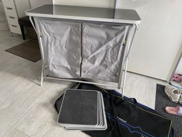 Outwell Aruba Campingtisch mit Schrank, neuwertig, ideal für