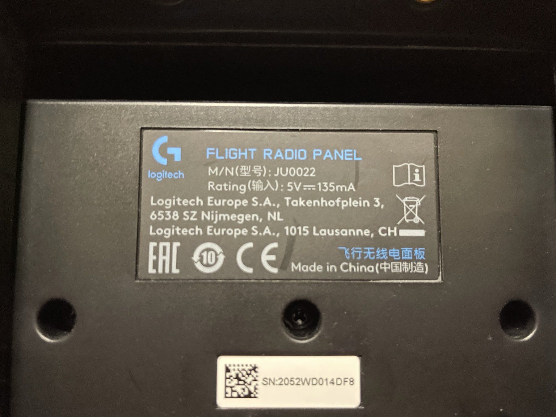 Logitech Controller: Logitech Flight Radio Panel Simulator – Gebraucht aus Weiach von  2