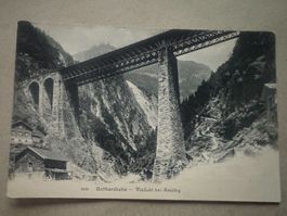 GOTTHARDBAHN - Viadukt bei Amsteg - Ansichtskarte