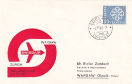 Erstflug Swissair Zürich - Warschau 1960