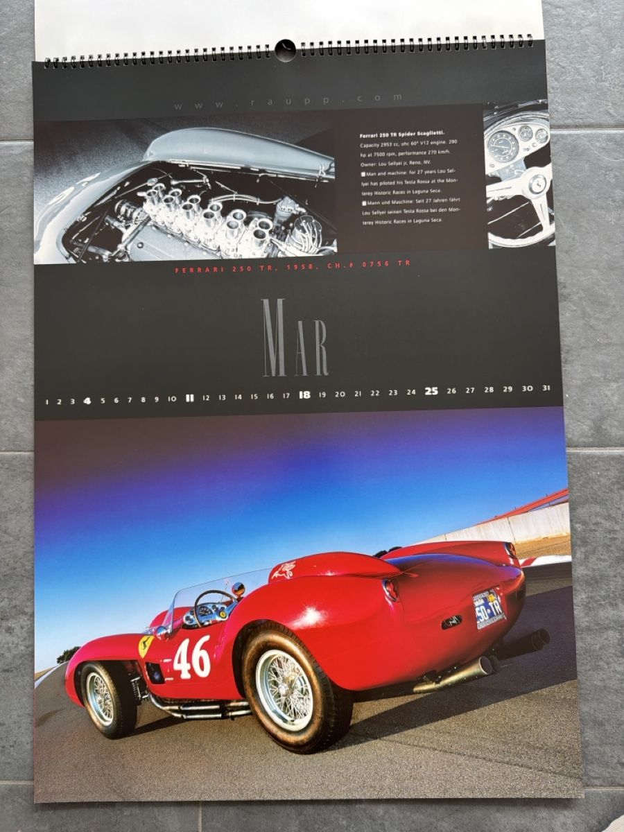Ferrari Calendari: Original Ferrari Kalender 2001 – Usato da Wolfwil venduto da Rolex1 4