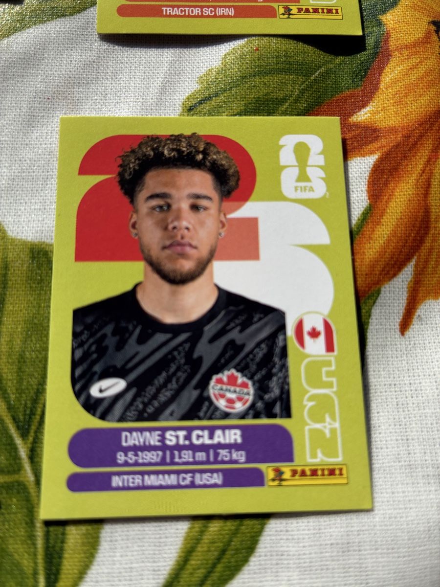 Panini Carte collezionabili: FIFA World Cup 2026 Panini Sticker Davne St. Clair CAN 2 – Usato da Wettingen venduto da ric_xm6x