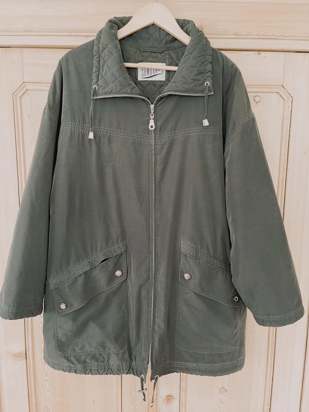 Giacche: Jacke, Parka, SAMOON, khaki, innen gesteppt, Gr. 46/54 – Usato da Chur venduto da Zido