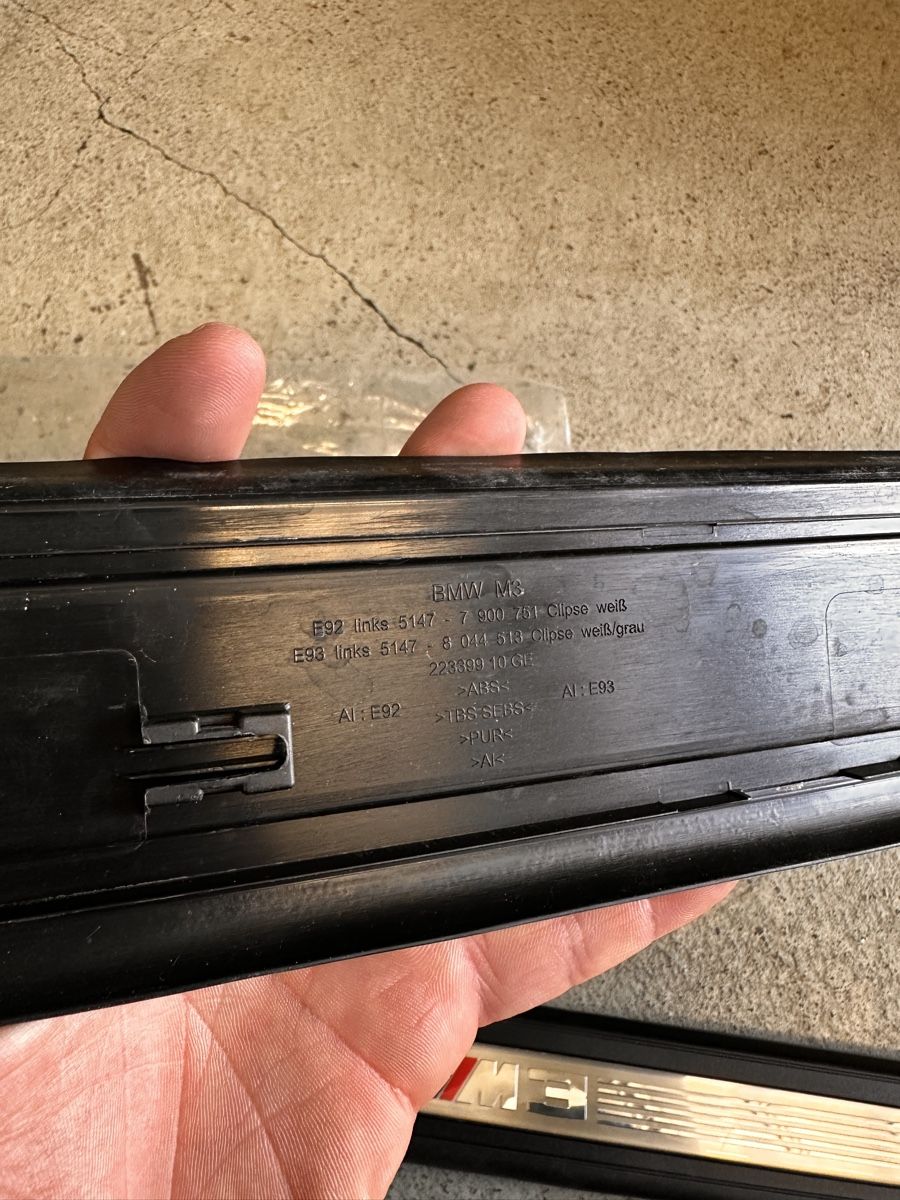 BMW Tutti pezzi di ricambio auto: Einstiegleisten M3 E92 E93 – Usato da Höri venduto da EverythingForSale 3