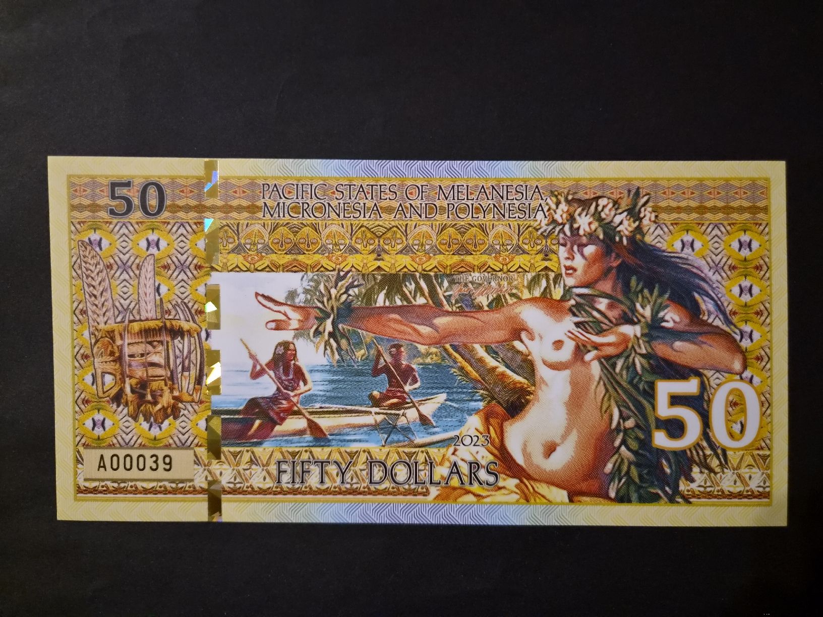 Banknoten: Micronésie 2023 50 dollars UNC – Neu (gemäss Beschreibung) aus Versoix von rucio 1