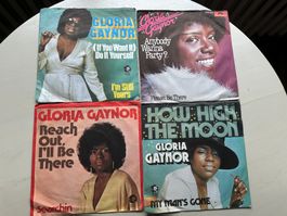 GLORIA GAYNOR tolle Kult Singles 70's Disco Top Hit rare
