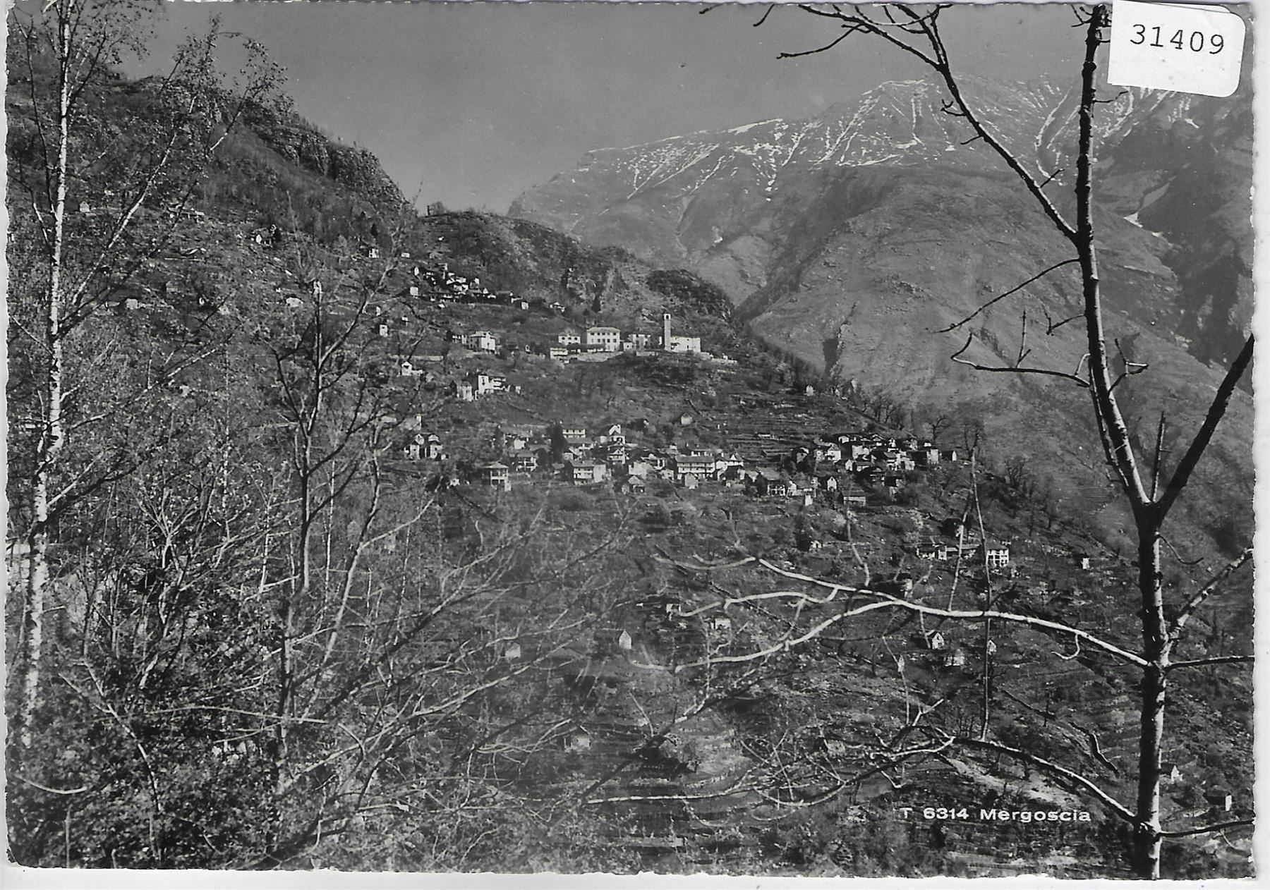 Cartoline postali: Mergoscia - Vue generale – Usato da Ettingen venduto da Kartenplanet