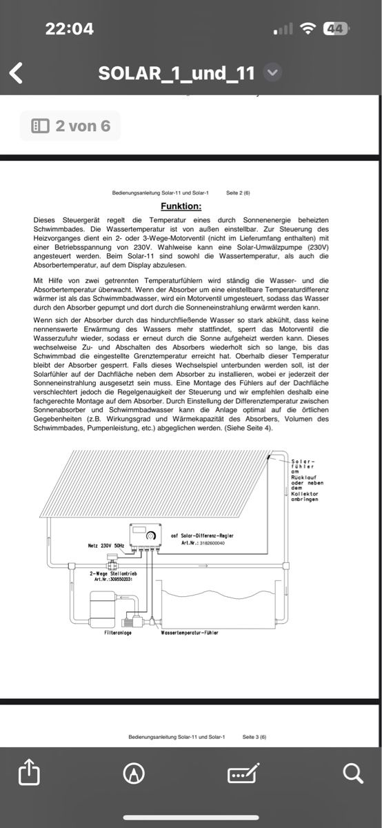 Sistema di controllo: POOL Solar Differenzregler OSF Solar-11 – Usato da Seltisberg venduto da fam_g7bq 2