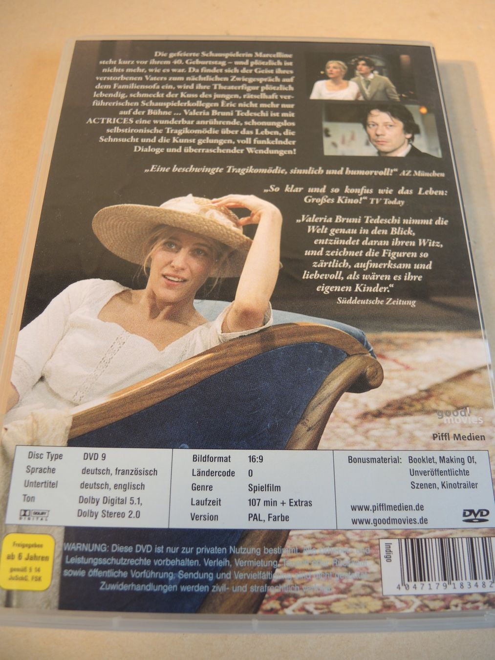 Tutti i DVDs: Actrices DVD - Drama mit Valeria Bruni Tedeschi – Usato da Rorschach venduto da maeck8 3