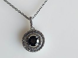 Silber Kette mit Rauchquarz