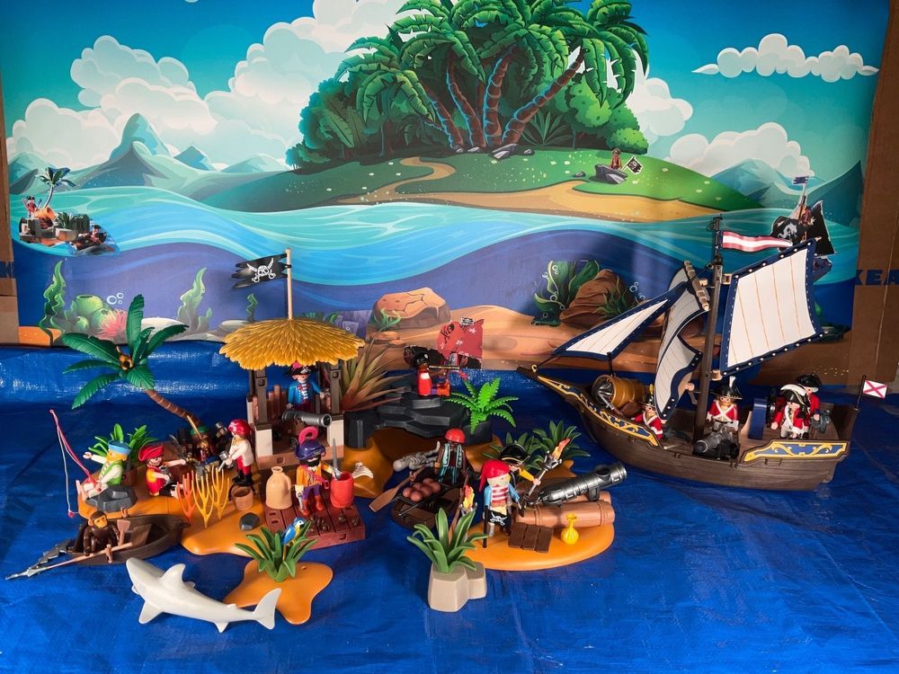 Playmobil Piraten Insel + Geheimversteck + Kanonenboot | Kaufen auf Ricardo