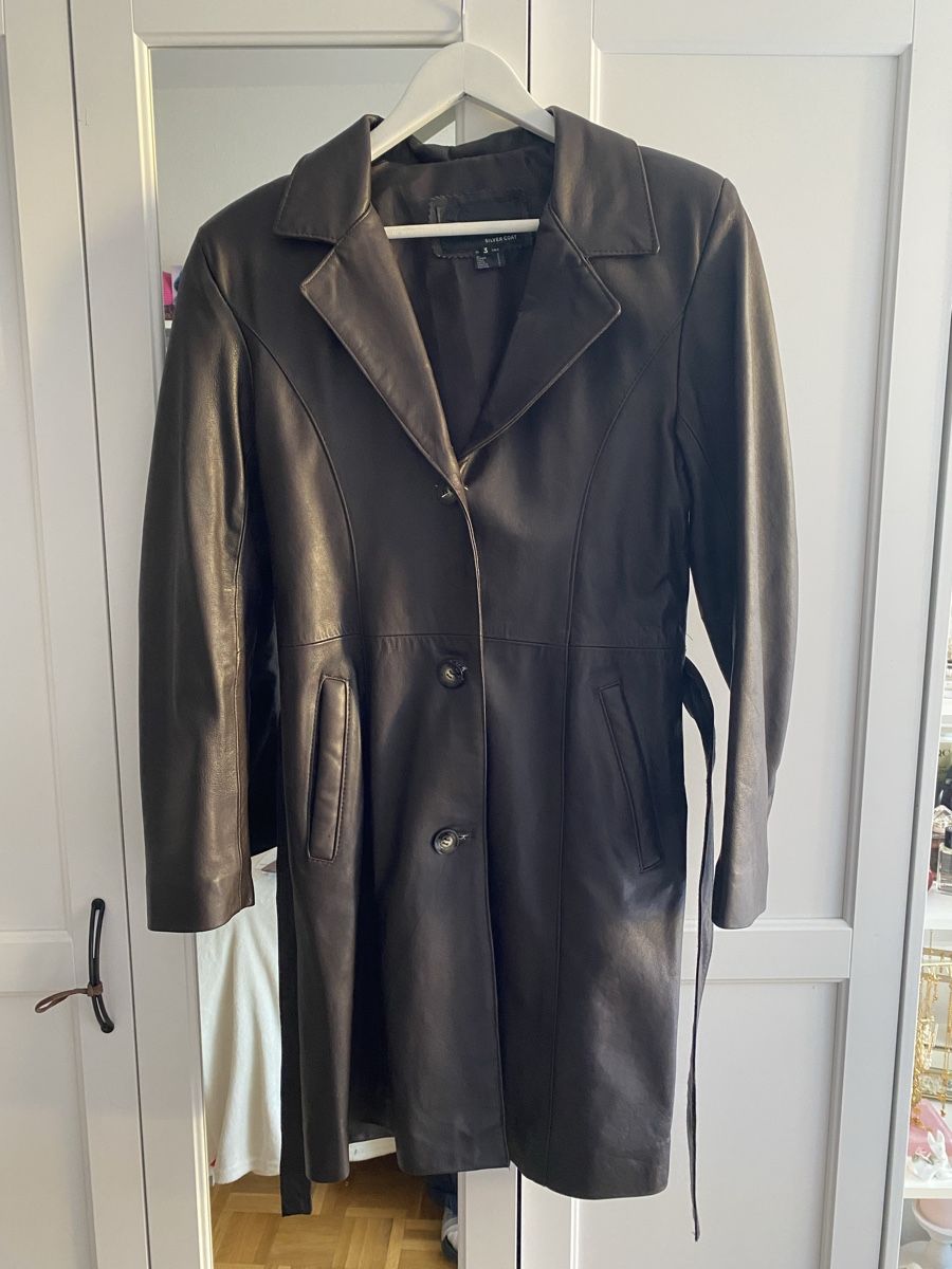 G-Star Mäntel: Echten Leder Silver Star Lange Coat Jacke – Gebraucht aus Givisiez von dor_xb9k 1
