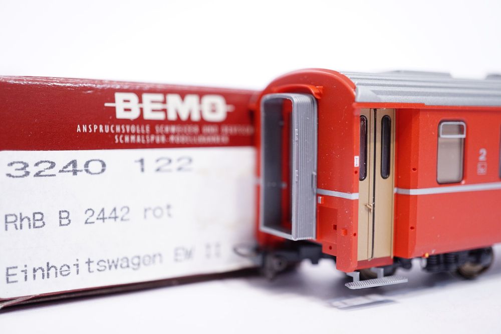 4∑ Bemo 3240 122 RhB B 2442 Rot EW II | Kaufen Auf Ricardo