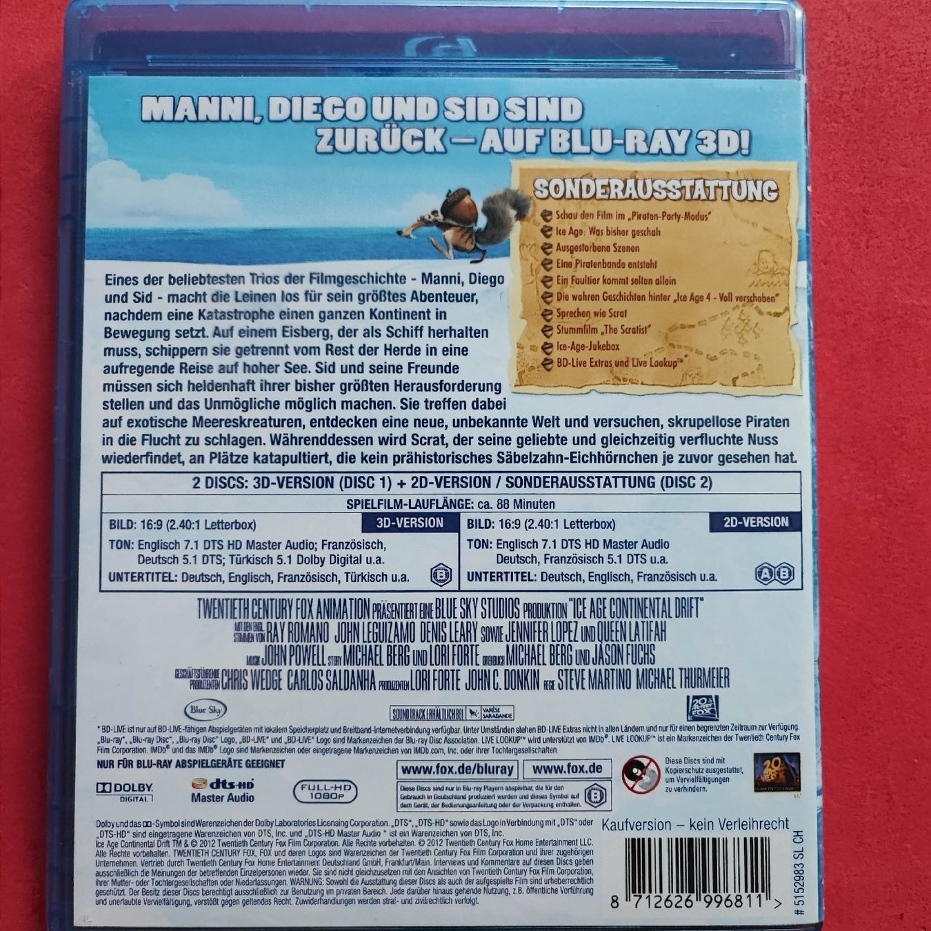Tutti i DVDs: Ice Age 4 - Voll verschoben 3D – Usato da Dübendorf venduto da kb86_MOVIE 1