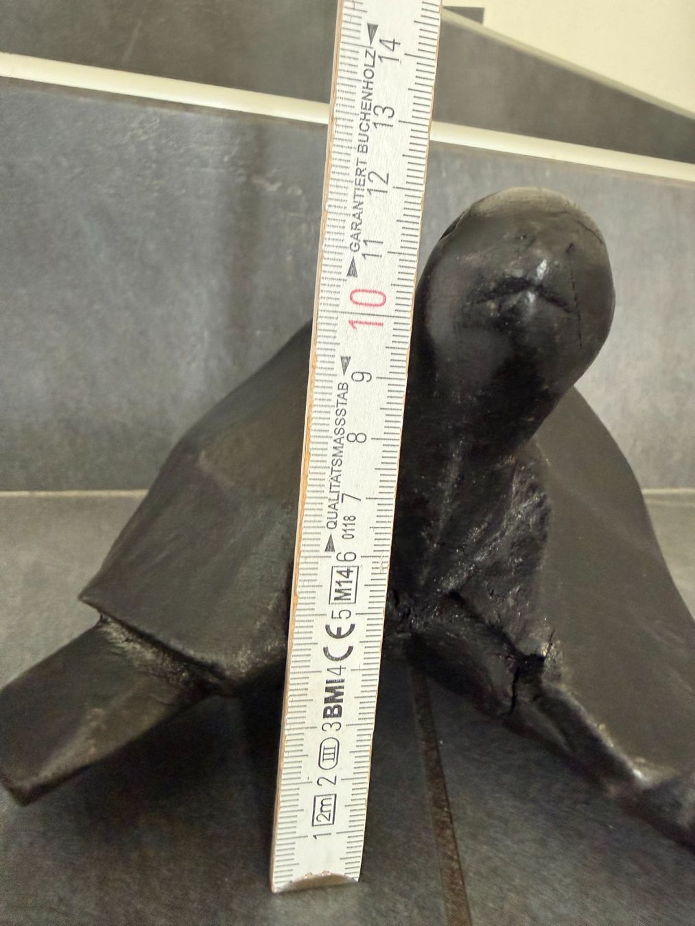 Statuette: grosse  Schildkröte  Holz  handgeschnitzt  Dekoration Turtle – Usato da Subingen venduto da ArtBead 9